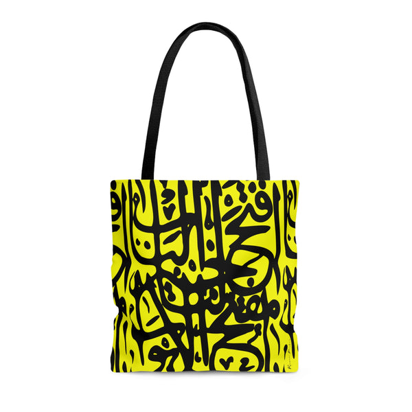 Calligraphy Mantra Tote Bag - Ylw