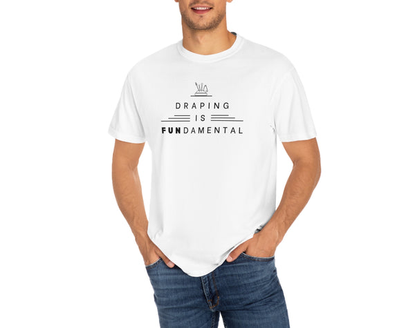 "Draping Is Fundamental" Gender Neutral T-shirt