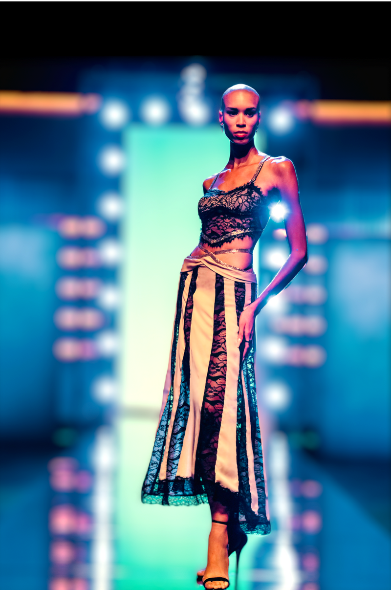Handmade Nude Illusion Slip Skirt   "Pre-order"